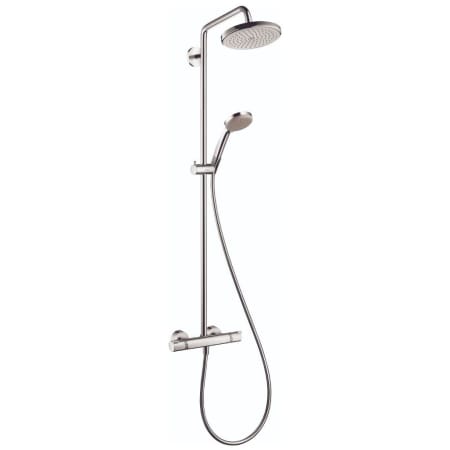 Hansgrohe Croma Thermostatic Showerpipe 220 1-Jet, 2.5 GPM Chrome