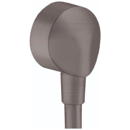 Hansgrohe FixFit Wall Supply Elbow with Check Valve Brushed Black Chrome