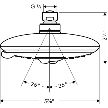 Hansgrohe-27483-Dimensional Drawing