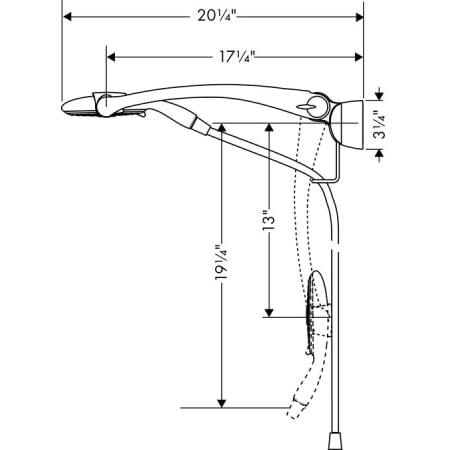 Hansgrohe-28110-Dimensional Drawing