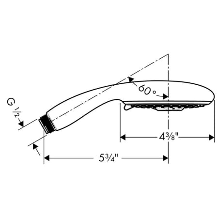 Hansgrohe-28502-Dimensional Drawing