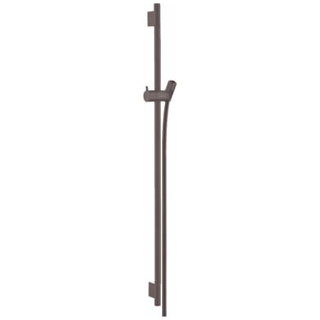 Hansgrohe Unica S Slide Bar 36" with 63" Techniflex Hose Brushed Black Chrome