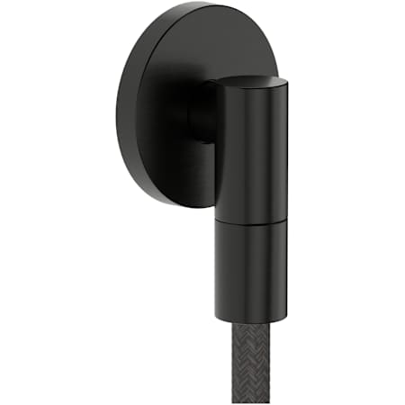 Hansgrohe Wall Outlet S with Check Valve - Round Brushed Black Chrome