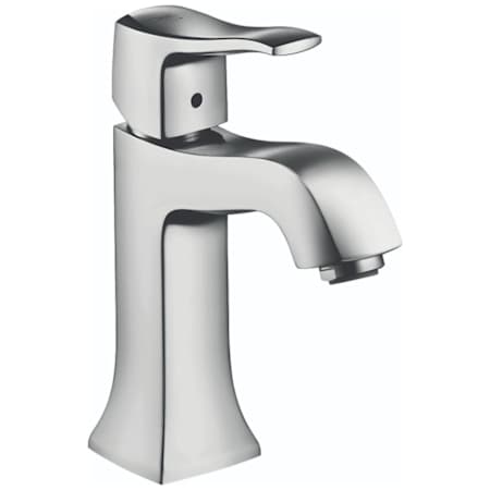 Hansgrohe Metris C 1.2 Single Hole Bathroom Faucet with EcoRight, Quick Clean, and ComfortZone Technologies Chrome