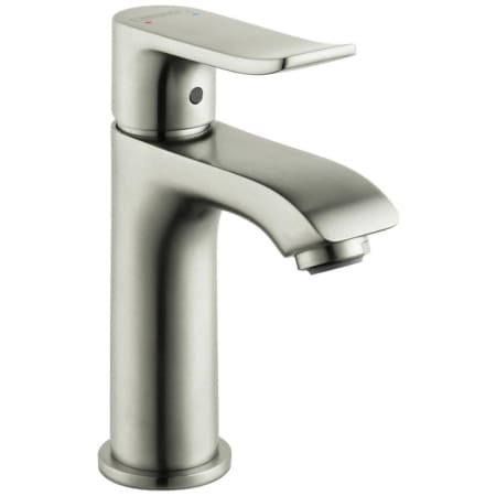 Hansgrohe Metris 1.2 GPM Single Hole Bathroom Faucet with EcoRight, Quick Clean, and ComfortZone Technologies - Drain Assembly Included Brushed Nickel