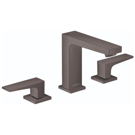 Hansgrohe Metropol 1.2 (GPM) Widespread Bathroom Faucet with Pop-Up Drain - Limited Lifetime Warranty Brushed Black Chrome