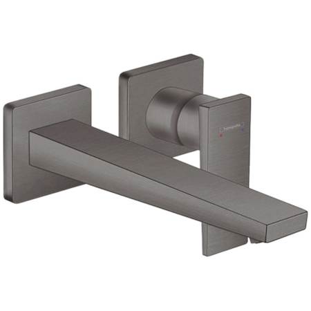 Hansgrohe Metropol 1.2 (GPM) Wall Mounted Bathroom Faucet Less Drain Assembly and Valve - Limited Lifetime Warranty Brushed Black Chrome