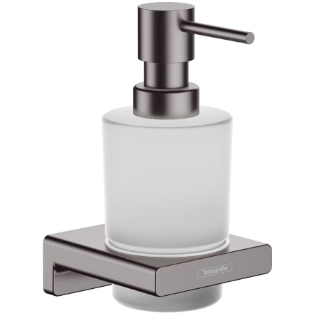 Hansgrohe AddStoris Wall Mounted Soap Dispenser with 6.76 Oz Capacity Brushed Black Chrome