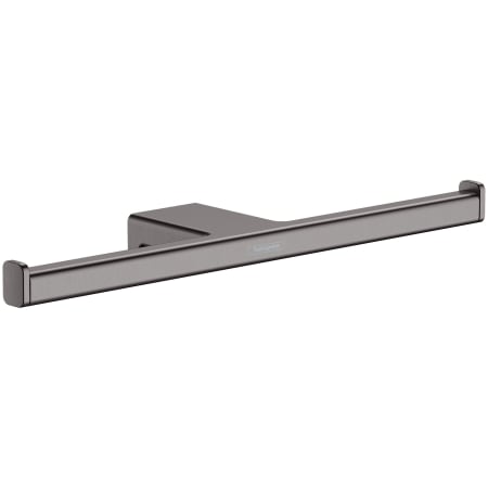 Hansgrohe AddStoris Wall Mounted Euro Toilet Paper Holder Brushed Black Chrome