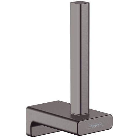 Hansgrohe AddStoris Wall Mounted Euro Toilet Paper Holder Brushed Black Chrome