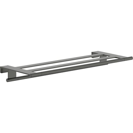 Hansgrohe AddStoris S 26" Towel Rack with Towel Bar Brushed Black Chrome