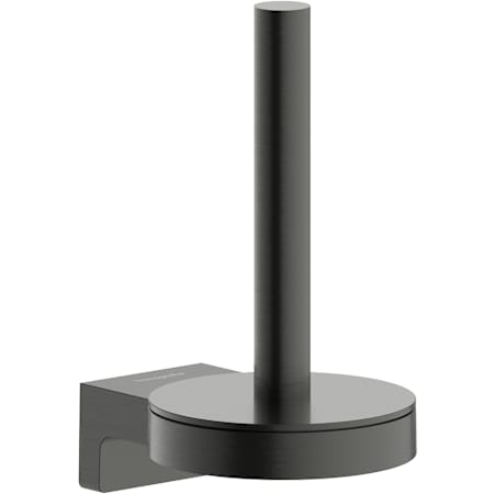 Hansgrohe AddStoris S Metal Wall Mounted Toilet Paper Holder Brushed Black Chrome