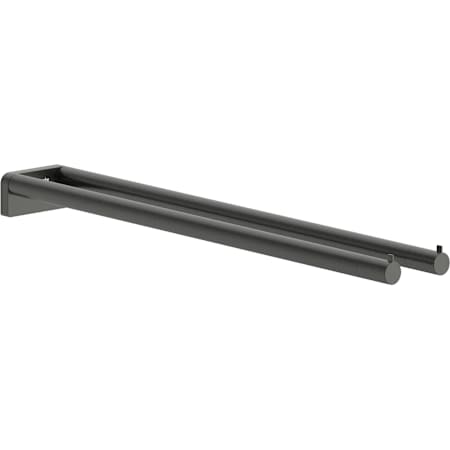 Hansgrohe AddStoris S 17-3/8" Dual Towel Bar Brushed Black Chrome