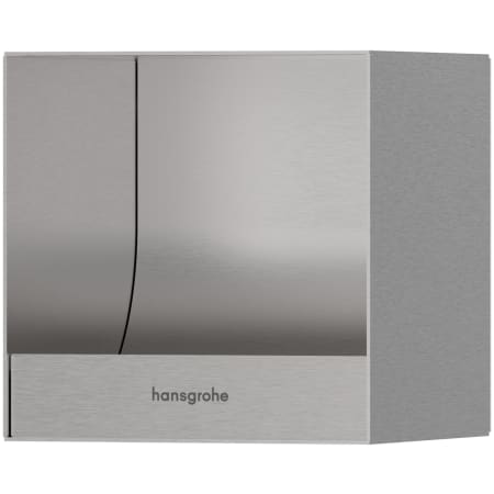 Hansgrohe XtraStoris Original Wall Mounted Toilet Paper Holder Brushed Stainless Steel