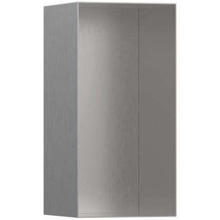 Hansgrohe XtraStoris Minimalistic Wall Niche with Open Frame 12"x 6"x 5.5" Brushed Stainless Steel