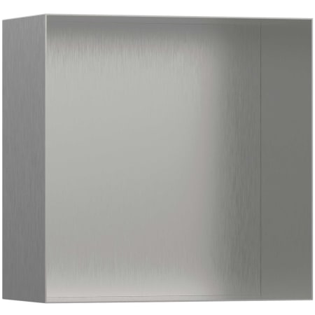 Hansgrohe XtraStoris Minimalistic Wall Niche with Open Frame 12"x 12"x 5.5" Brushed Stainless Steel
