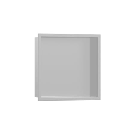 Hansgrohe XtraStoris Original 12" x 12" Stainless Steel Shower Wall Niche with Frame Concrete Grey