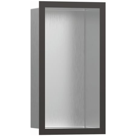 Hansgrohe XtraStoris Individual Wall Niche with Design Frame 12"x 6"x 4" Brushed Black Chrome