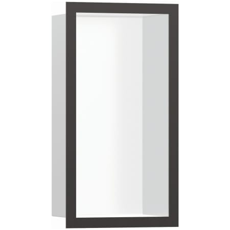 Hansgrohe XtraStoris Individual Wall Niche with Design Frame 12"x 6"x 4" Brushed Black Chrome