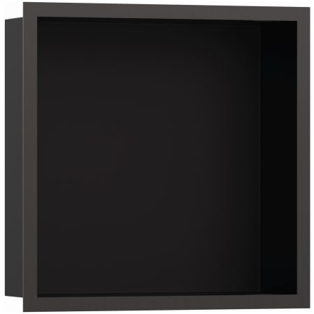 Hansgrohe XtraStoris Individual Wall Niche with Design Frame 12"x 12"x 4" Brushed Black Chrome