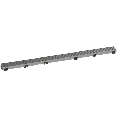 Hansgrohe RainDrain Match Boardwalk Trim Boardwalk 39-3/8" with Height Adjustable Frame Brushed Stainless Steel