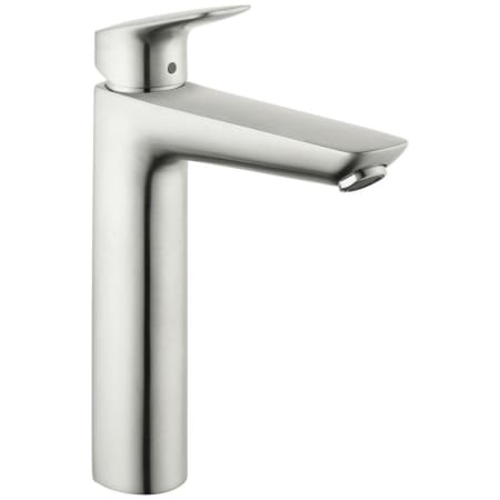 Hansgrohe Logis 1.2 GPM Single Hole Bathroom Faucet with EcoRight and ComfortZone Technologies Brushed Nickel