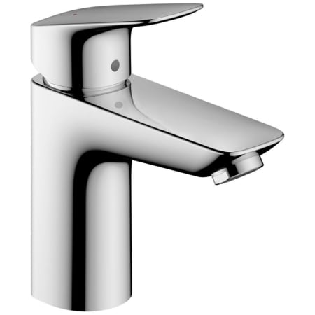 Hansgrohe Logis 1.2 GPM Single Hole Bathroom Faucet with EcoRight and ComfortZone Technologies - Drain Assembly Included Chrome