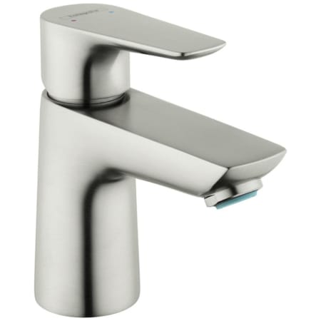 Hansgrohe Talis E 1.2 GPM Single Hole Bathroom Faucet with QuickClean, ComfortZone and EcoRight Technology - Includes Metal Pop-Up Drain Assembly Brushed Nickel