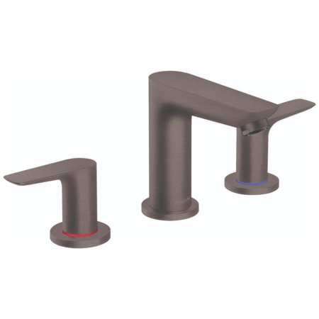 Hansgrohe Talis E 1.2 GPM Widespread Bathroom Faucet with QuickClean, ComfortZone and EcoRight Technology - Includes Metal Pop-Up Drain Assembly Brushed Black Chrome