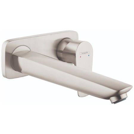Hansgrohe Talis E 1.2 (GPM) Wall Mounted Bathroom Faucet Less Drain Assembly and Rough-In - Limited Lifetime Warranty Brushed Nickel