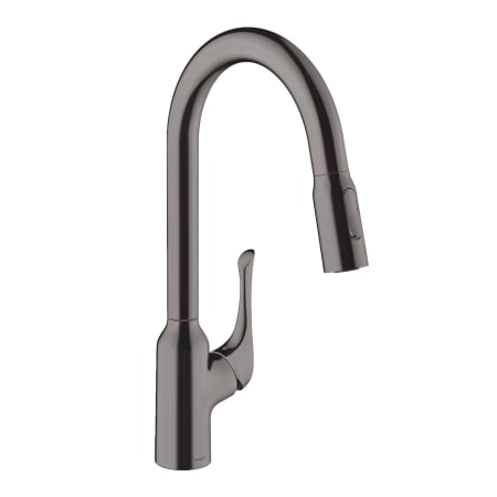 Hansgrohe Allegro N 1.75 GPM Single Hole Pull Down Kitchen Faucet with Magnetic Docking & Toggle Spray Diverter - Limited Lifetime Warranty Brushed Black Chrome