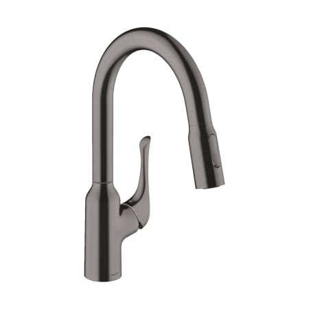Hansgrohe Allegro N 1.75 GPM Single Hole Pull Down Kitchen Faucet with Magnetic Docking & Toggle Spray Diverter - Limited Lifetime Warranty Brushed Black Chrome
