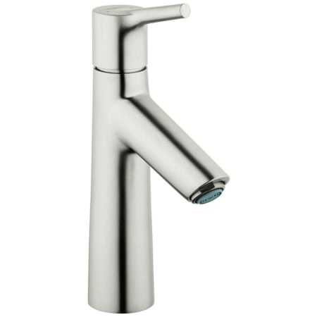 Hansgrohe Talis S 1.2 GPM Single Hole Bathroom Faucet with QuickClean, ComfortZone and EcoRight Technology - Includes Metal Pop-Up Drain Assembly Brushed Nickel