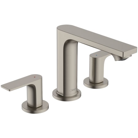 Hansgrohe Rebris E 1.2 GPM Widespread Bathroom Faucet with Pop-Up Drain Assembly Brushed Nickel