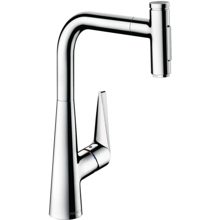 Hansgrohe Talis Select S 1.75 GPM Pull Out Kitchen Faucet HighArc Spout with Magnetic Docking & Toggle Spray Diverter - Limited Lifetime Warranty Chrome