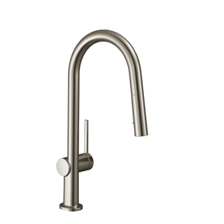 Hansgrohe Talis N 1.75 GPM Single Hole Pull Down Kitchen Faucet Steel Optic