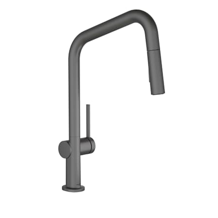 Hansgrohe Talis N 1.75 GPM Single Hole Pull Down Kitchen Faucet - U Style Spout Brushed Black Chrome