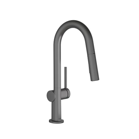 Hansgrohe Talis N 1.75 GPM Single Hole Pull Down Prep Kitchen Faucet - A Style Spout Brushed Black Chrome