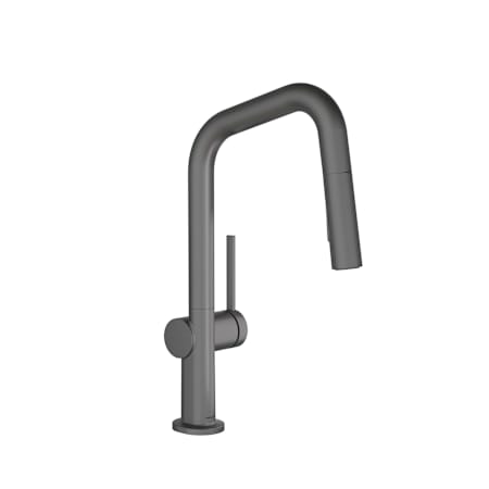 Hansgrohe Talis N 1.75 GPM Single Hole Pull Down Prep Kitchen Faucet Brushed Black Chrome
