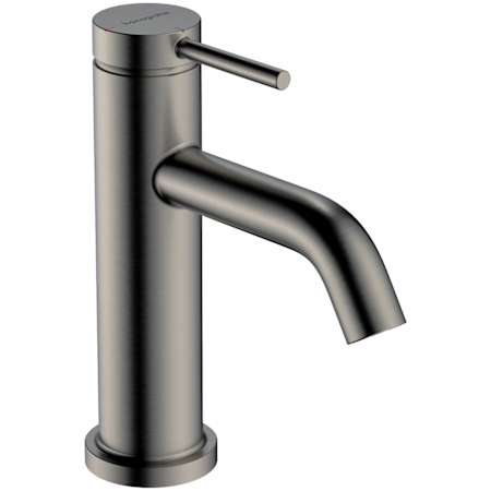 Hansgrohe Tecturis S 1.2 GPM Single Hole Bathroom Faucet with Pop-Up Drain Assembly with AirPower Technology Brushed Black Chrome