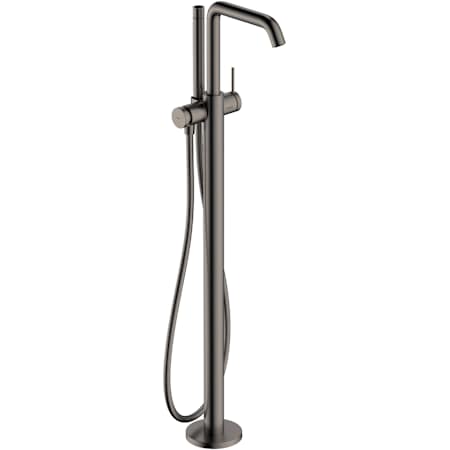 Hansgrohe Tecturis S Floor Mounted Tub Filler with Built-In Diverter - Includes Hand Shower Brushed Black Chrome
