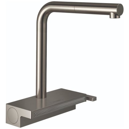 Hansgrohe Aquno Select 1.75 GPM Single Hole Pull Out Kitchen Faucet - Limited Lifetime Warranty Steel Optic