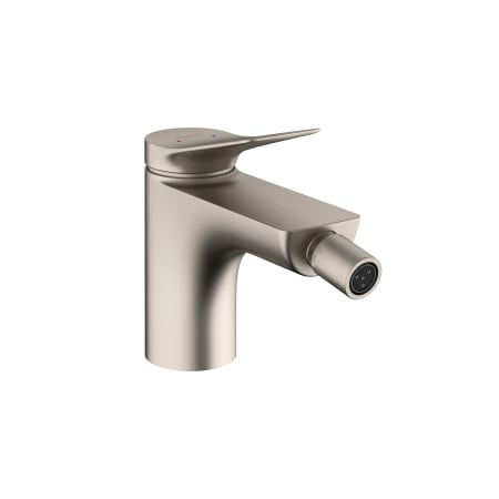 Hansgrohe Vivenis 1.5 GPM Single Hole Bidet Faucet with Lever Handle and Pop-up Drain Assembly Brushed Nickel