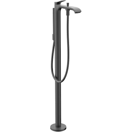 Hansgrohe Vivenis Floor Mounted Tub Filler with Built-in Diverter - Includes Hand Shower Brushed Black Chrome