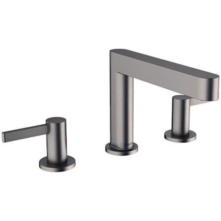 Hansgrohe Finoris 1.2 GPM Widespread Bathroom Faucet with Pop-Up Drain Assembly Brushed Black Chrome