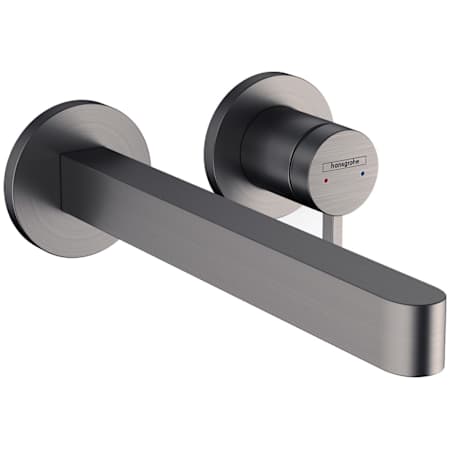Hansgrohe Finoris 1.2 GPM Wall Mounted Mini-Widespread Bathroom Faucet Brushed Black Chrome