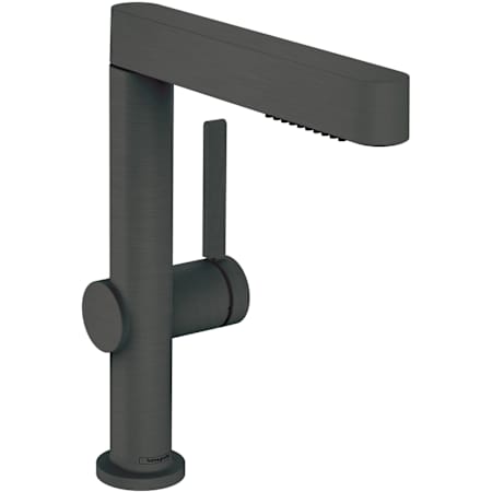 Hansgrohe Finoris 1.2 GPM Single Hole Bathroom Faucet Brushed Black Chrome