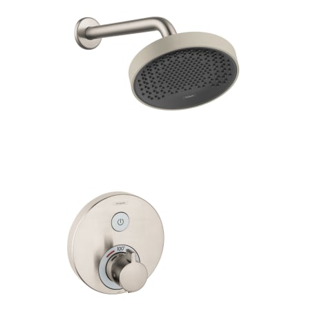 Hansgrohe Rainfinity 2.5 GPM Thermostatic Shower Only with ShowerSelect Trim Brushed Nickel