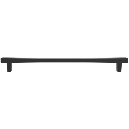 Hapny Home Diamond 18" Center to Center Solid Brass Designer Luxury Hourglass Square Appliance Handle / Pull Matte Black