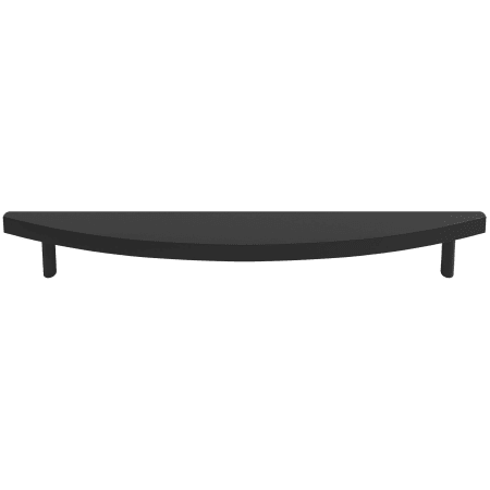 Hapny Home Half Moon 8" Center to Center Solid Brass Retro Modern Circle Arc Bar Cabinet Pull Matte Black